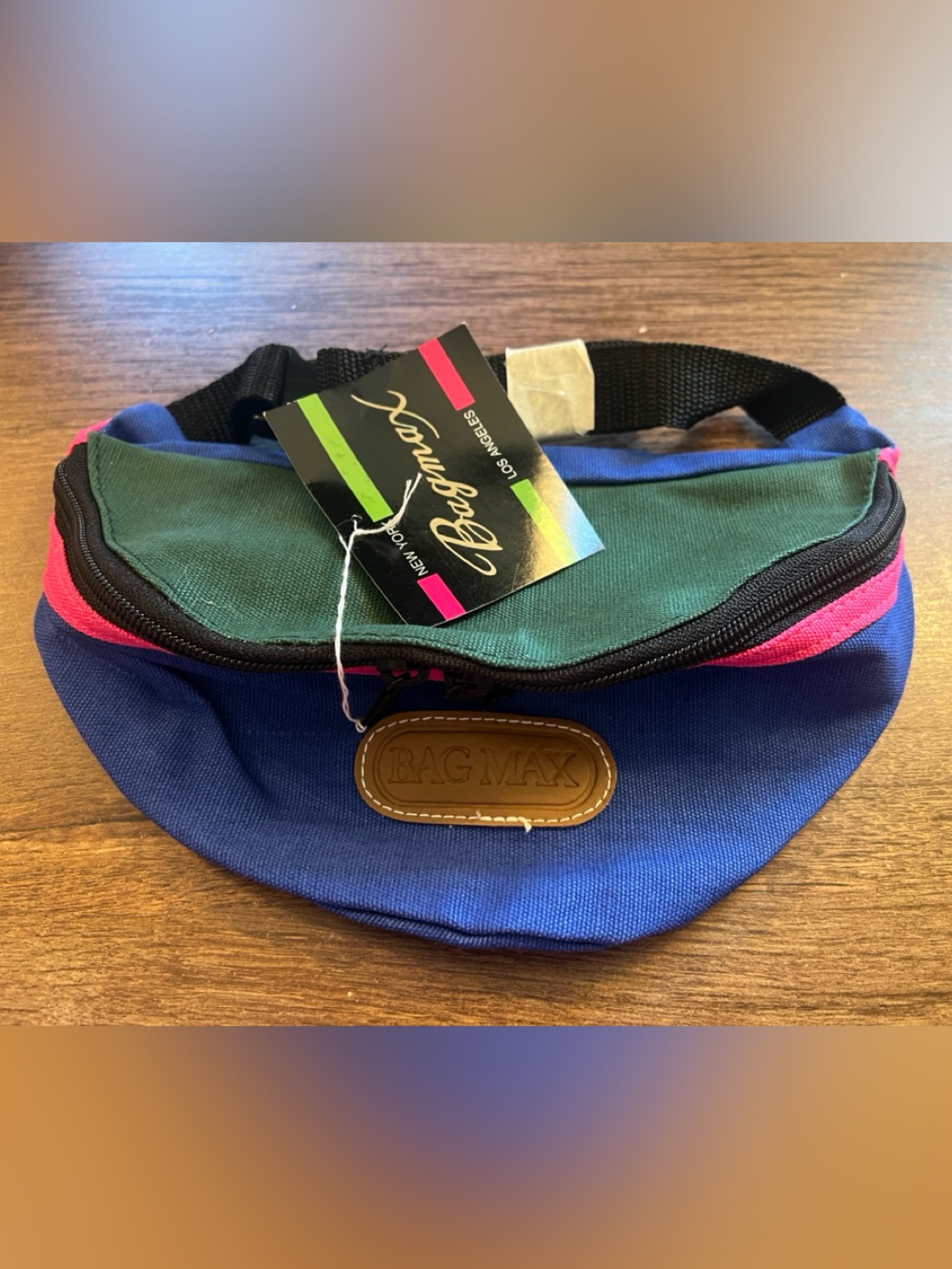 Bagmax Colorblock Fanny Pack in Blue, Green & Pink